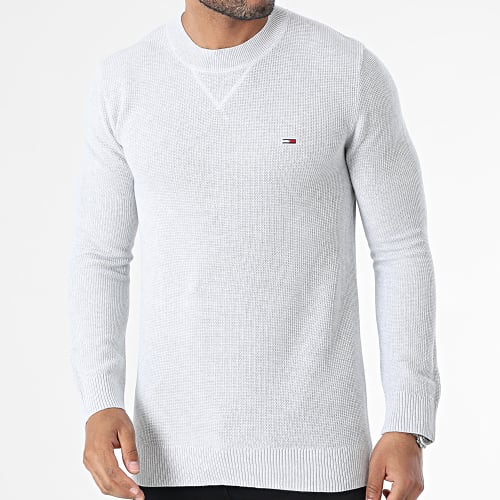 Pull Essential Waffle 6785 Gris Clair
