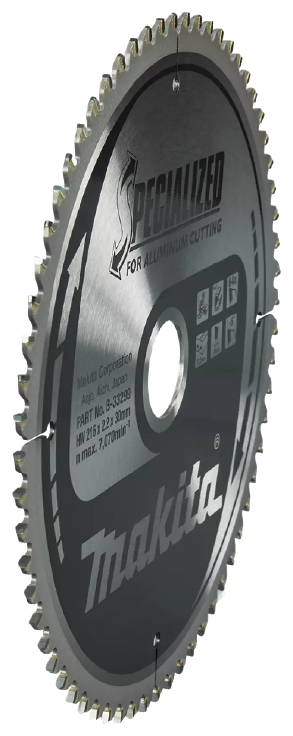 Makita B-33299 Cirkelzaagblad - Aluminium Specialized - 216x30x2,2mm - 64T