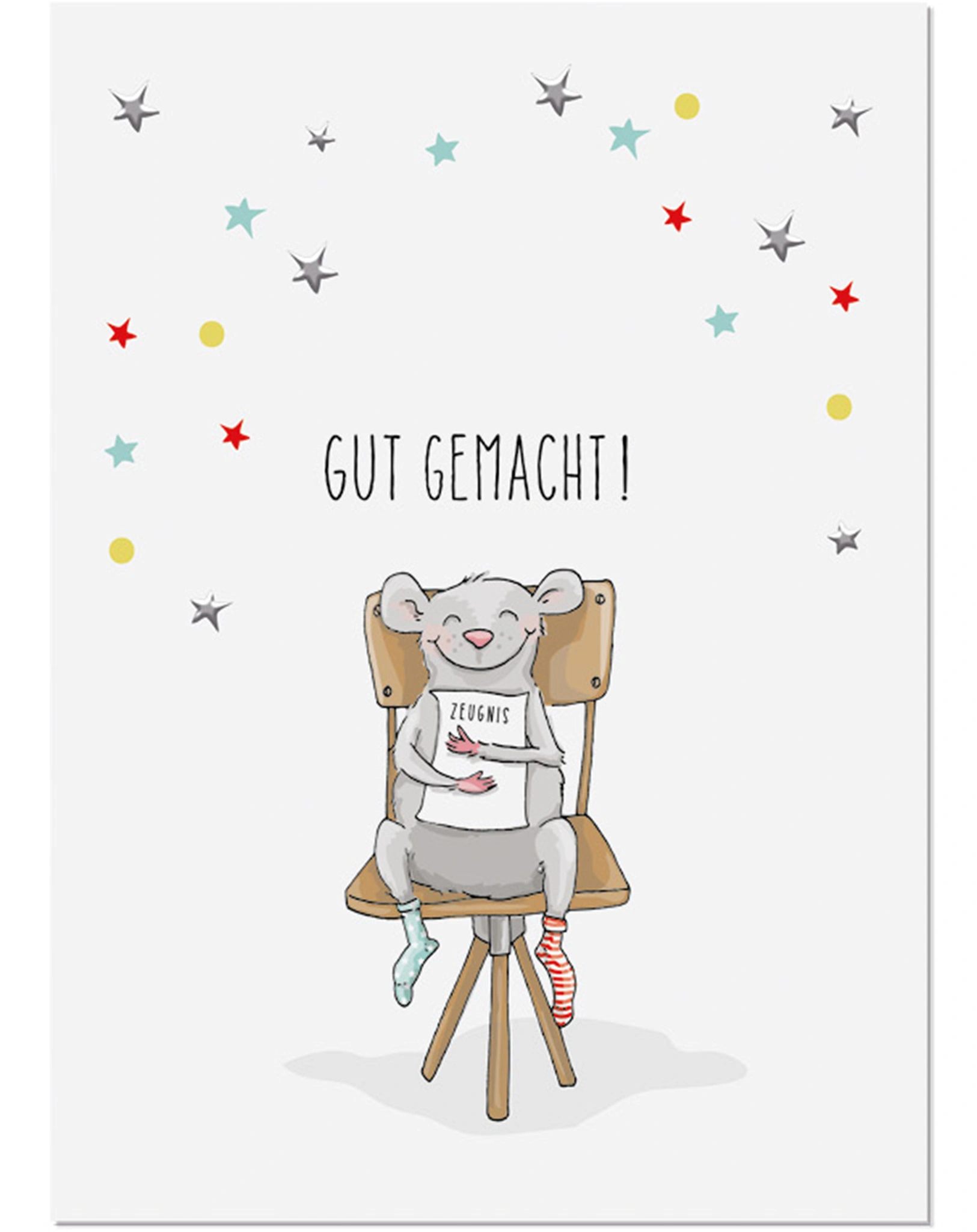 Postkarte ZEUGNIS 5er-Set