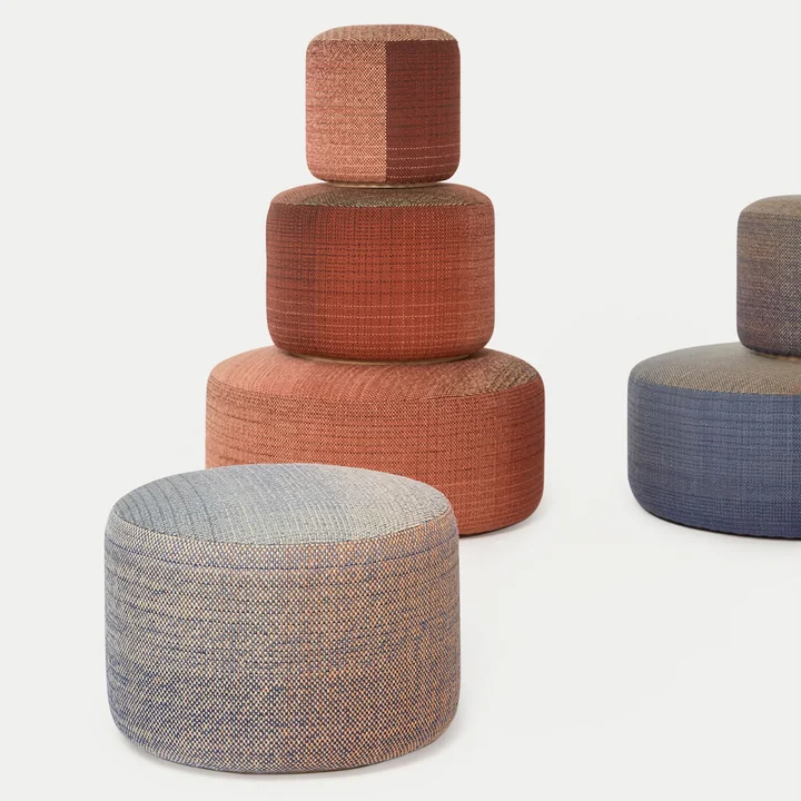 nanimarquina - Shade Pouf, Ø 60 x H 43 cm, 3 B, medium