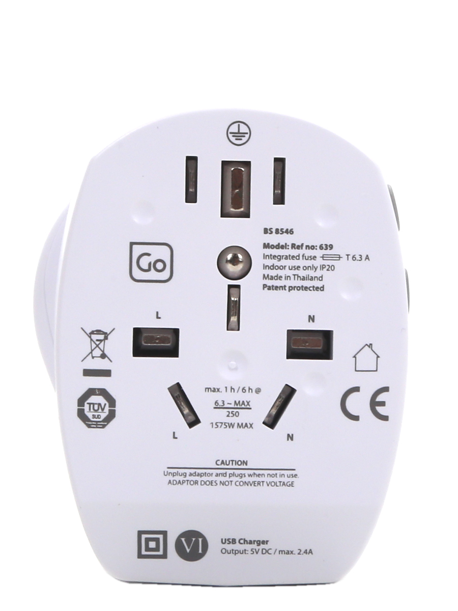 Adaptateur USB Go Travel Electrique Universel