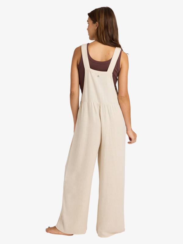 Easy Isle Combinaison évasée à la jambe Beige Femme
