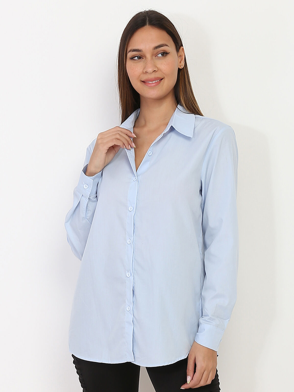 Chemise classique- Bleu clair