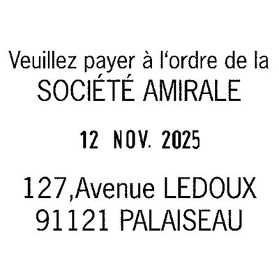 Colop Printer 53 - Tampon dateur personnalisable - 7 lignes - format rectangulaire