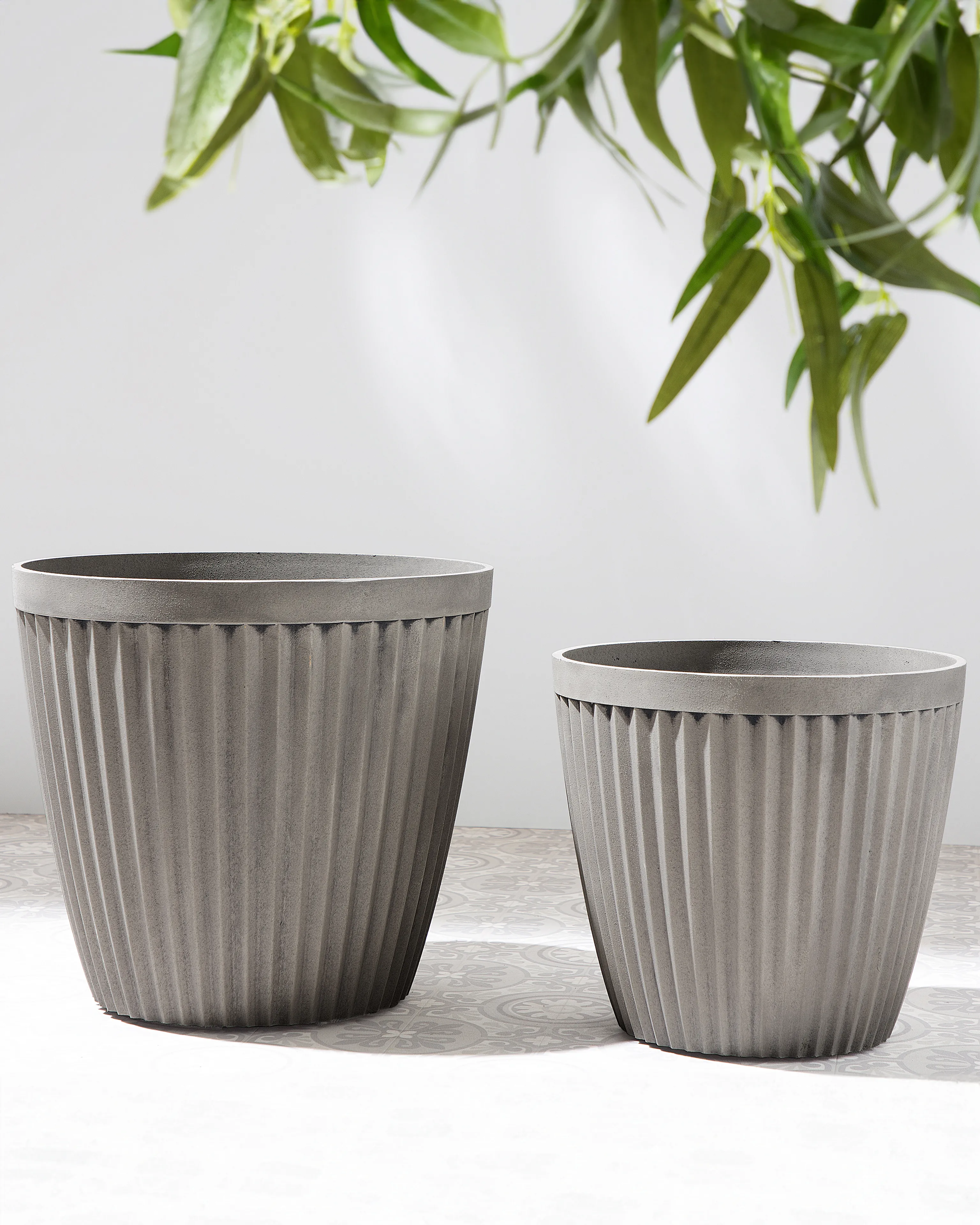Bloempot POKA 44 cm Taupe