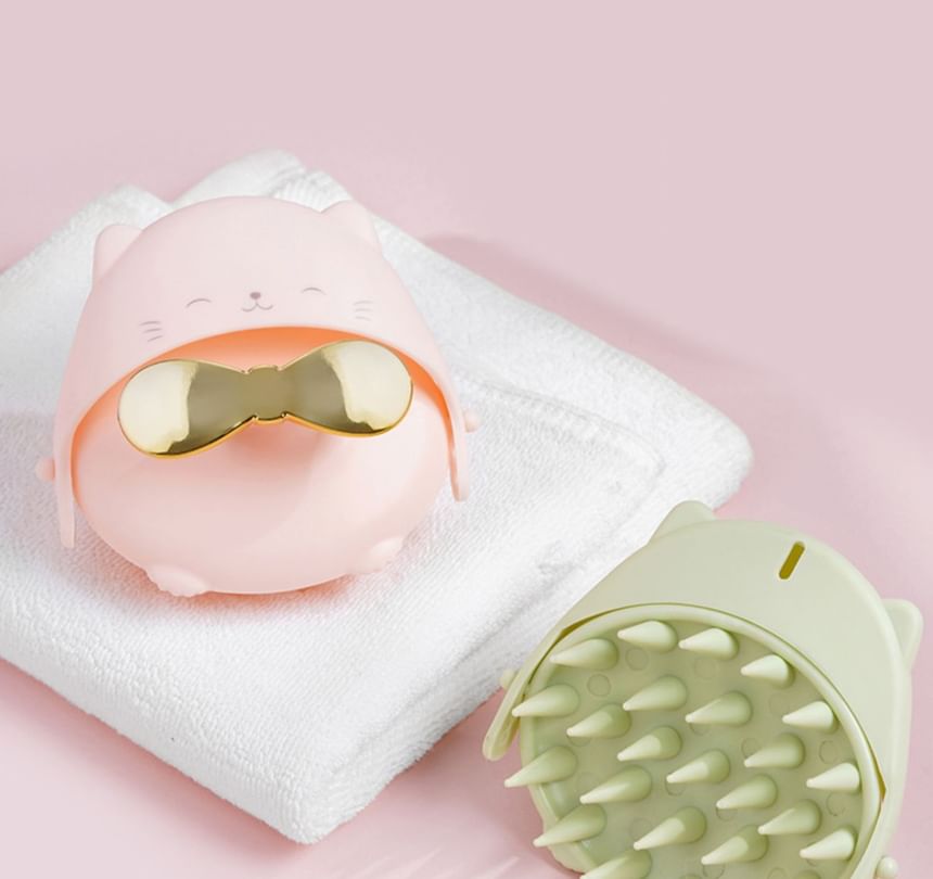 Showroom - Siliconen hoofd- en hoofdhuidmassager voor dieren / set