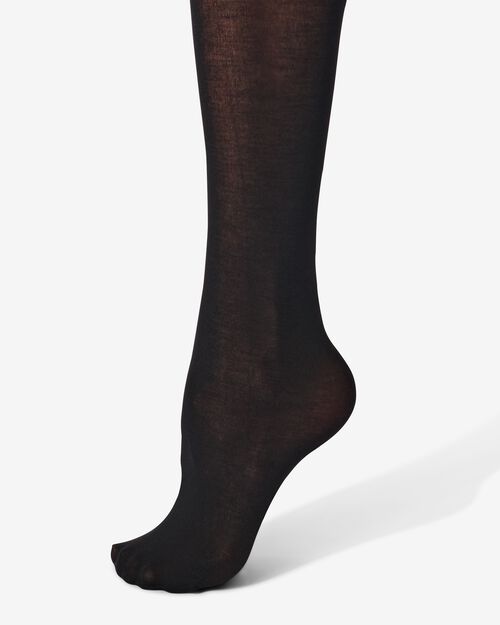 collant épais avec bambou 130 deniers noir