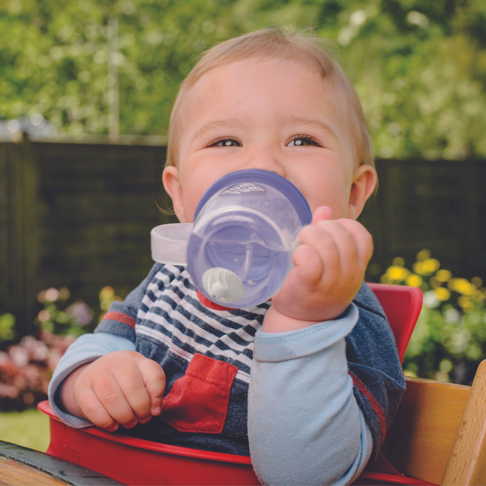 (200ml) Tippy Up Baby Trinkbecher Kinder Becher mit Deckel   Strohhalm (TT5018) - Eule