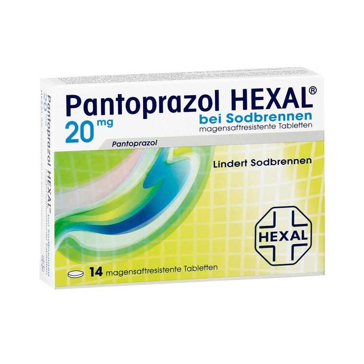 Pantoprazol Hexal b.Sodbrennen magensaftresistent Tabletten, 14 St