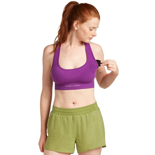Brassière running ICEBREAKER W MERINO 260 ZONEKNIT SEAMLESS BRA PASSION