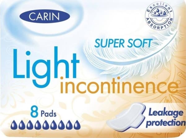 Cairn CARIN_Light Incontinence Supermyke inkontinensbeskyttere 8 stk