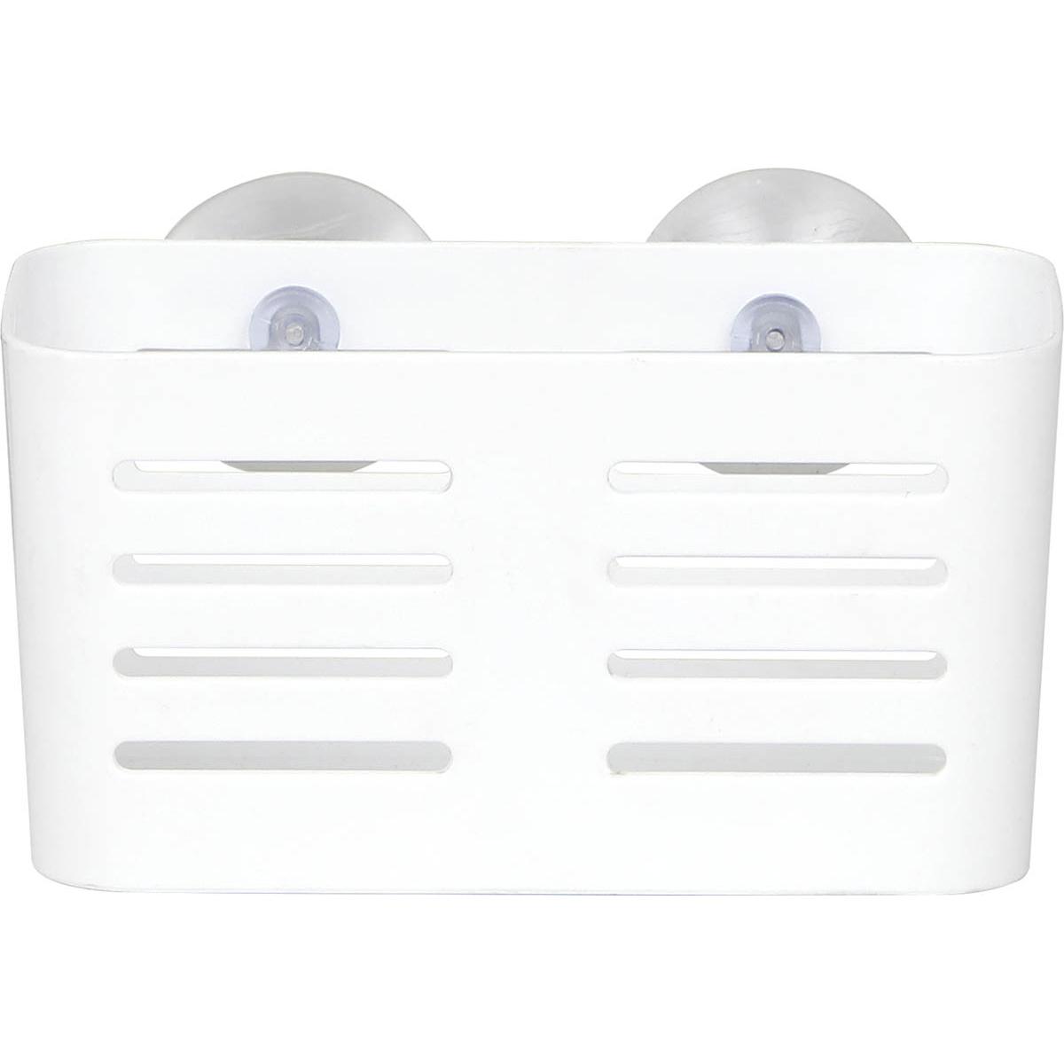 PANIER RECTANGULAIRE SUR VENTOUSES BLANC MOYEN MODELE