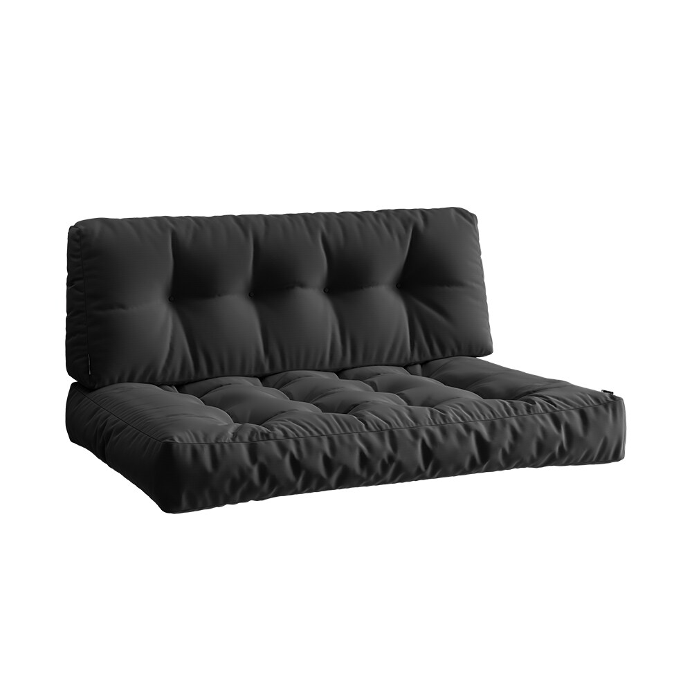 Vicco Palettenkissen-Set Ohio Anthrazit 2 Teile