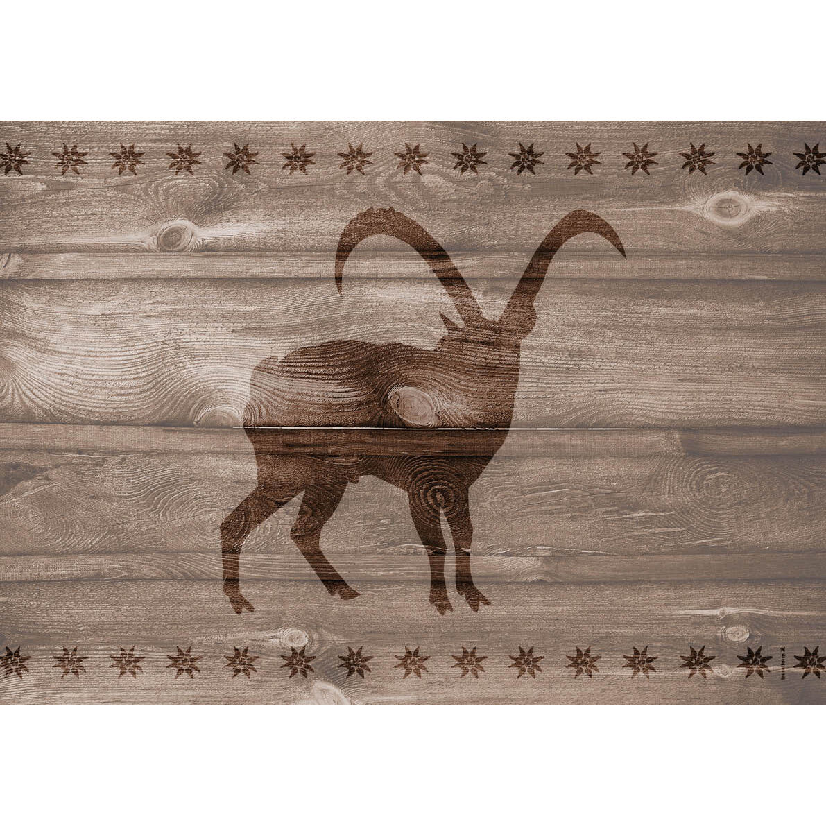 Papiertischset Steinbock