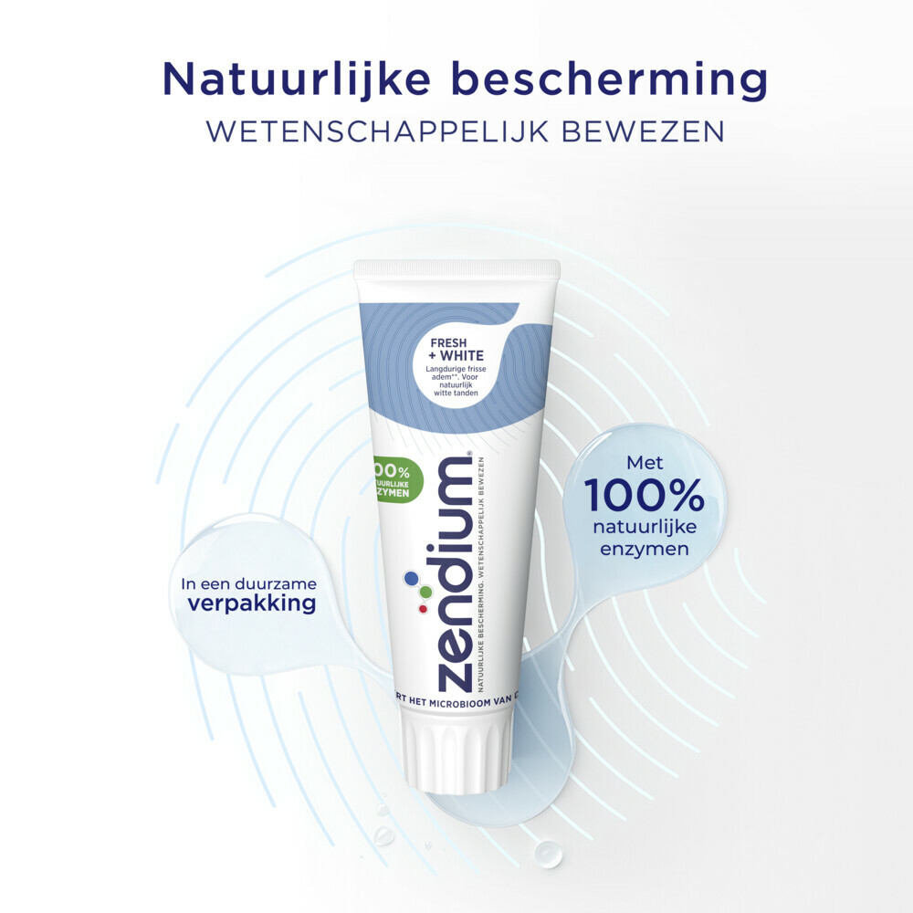 Zendium Tandpasta Fresh+White75 ml