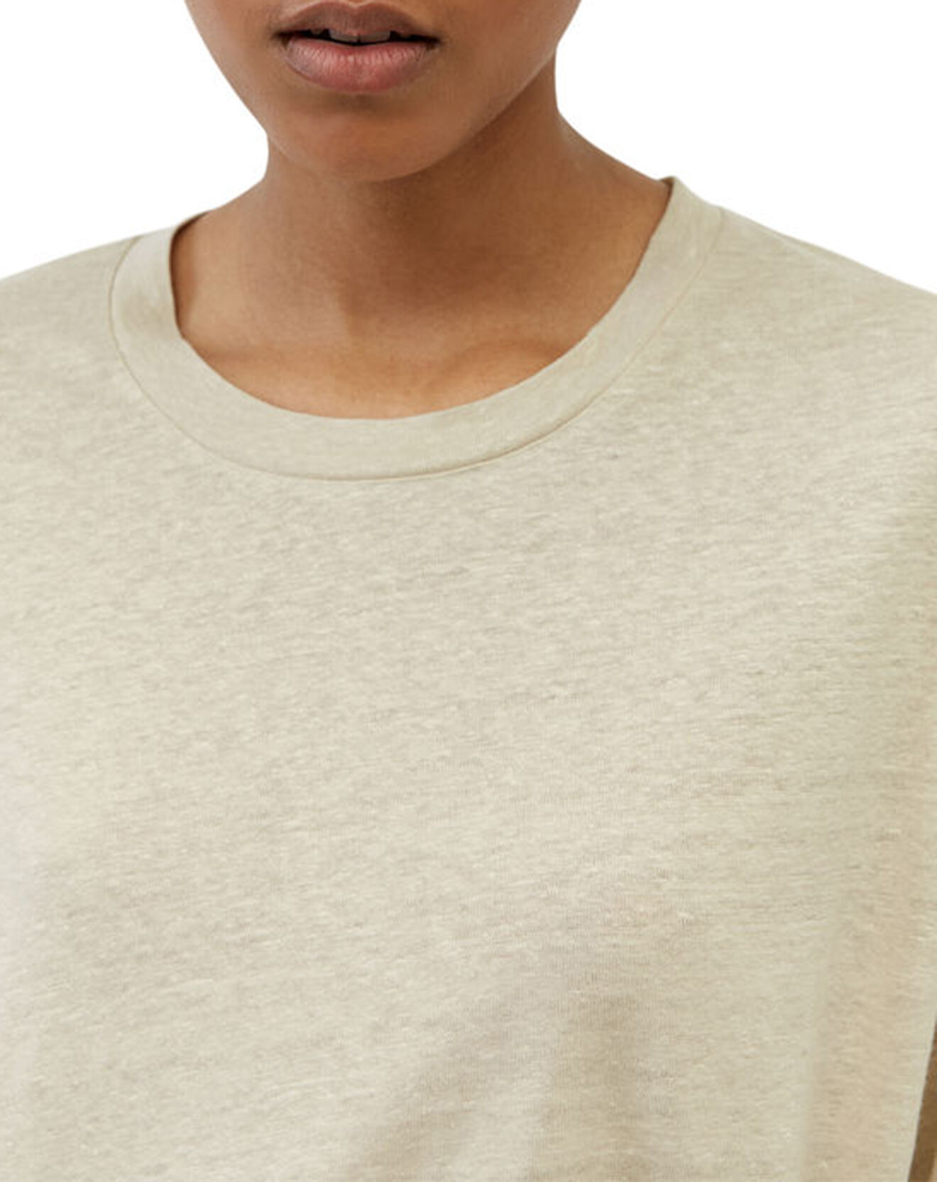 Marc O'Polo T-Shirt 100% Lin Oversized beige clair
