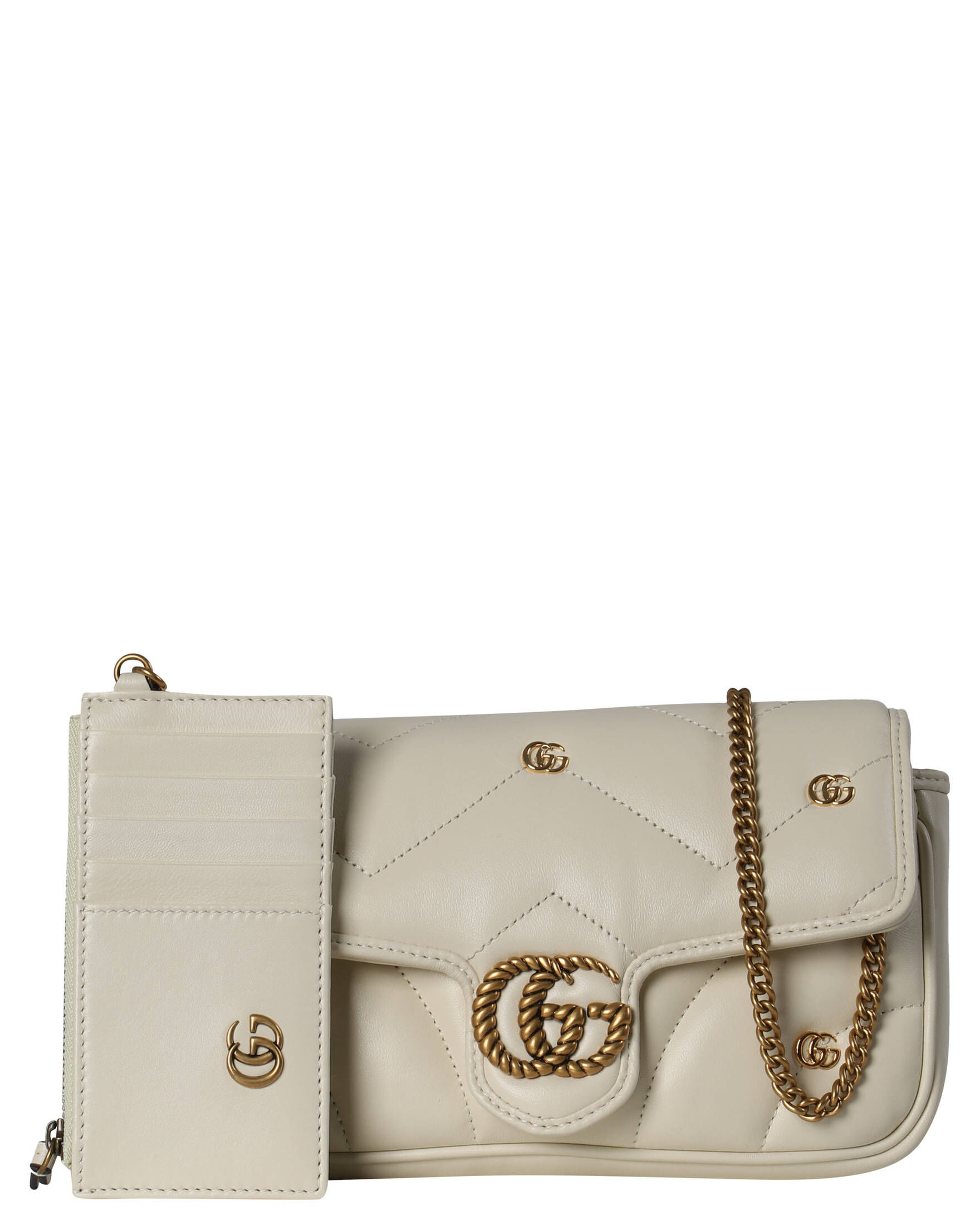 Gucci| Damen Schultertasche GG MARMONT MINI aus Matelassé-Leder