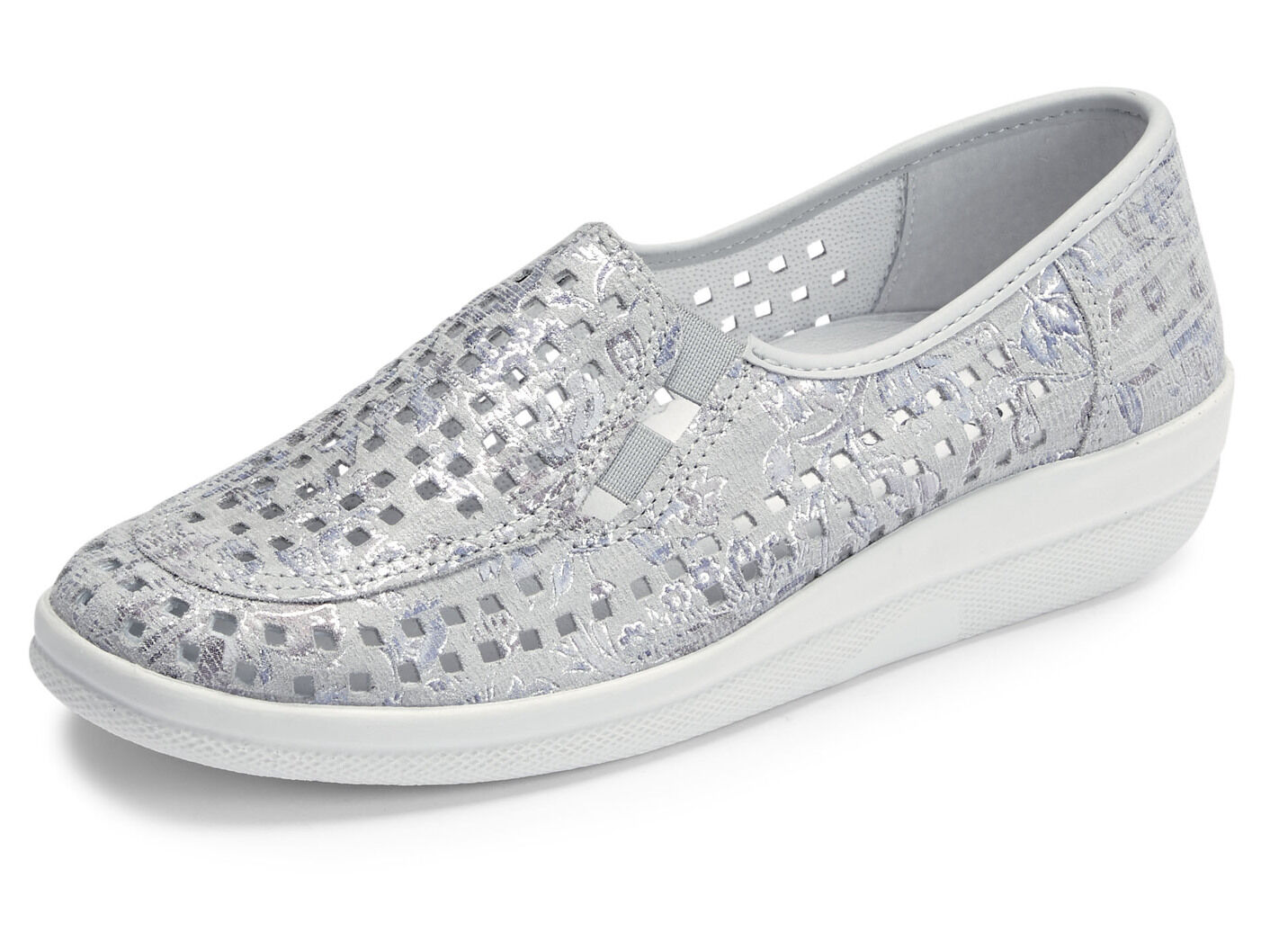 ELENA EDEN, sommerliche Damen-Slipper, Weite G, mit herausnehmbarem Fussbett