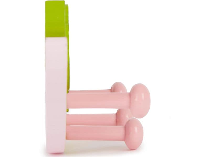 bieco Wandgarderobe Eule Rosa Garderobe mit Haken