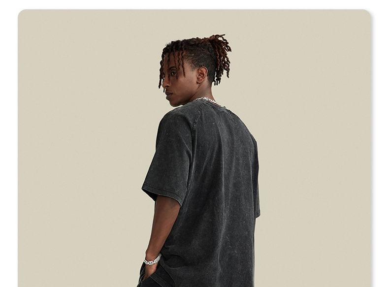 Baethreads - Gewassen shorts met split aan de zijkant in 5 kleuren