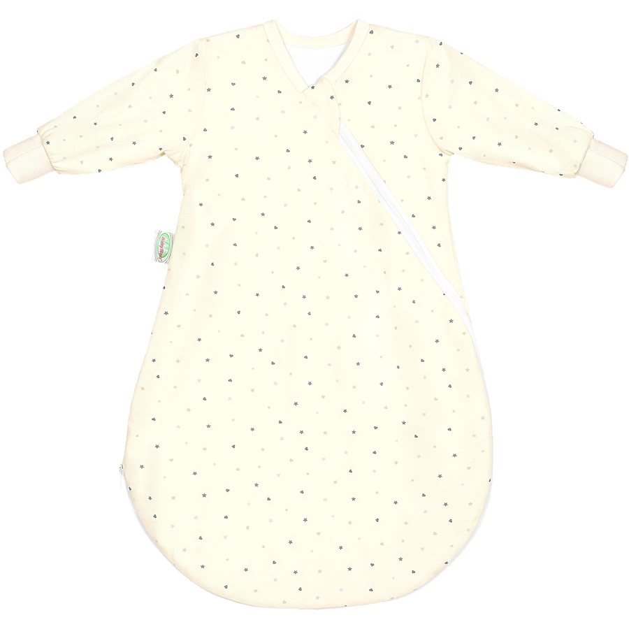 odenwälder Unterzieh-BabyNest Jersey heartstars grey 50 - 70 cm