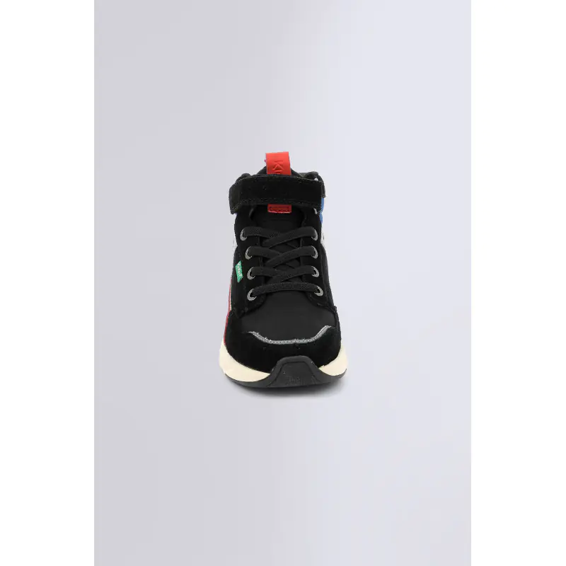 KIKAFAR NOIR ROUGE BLEU SNEAKERS HAUTES Cuir  Garçon