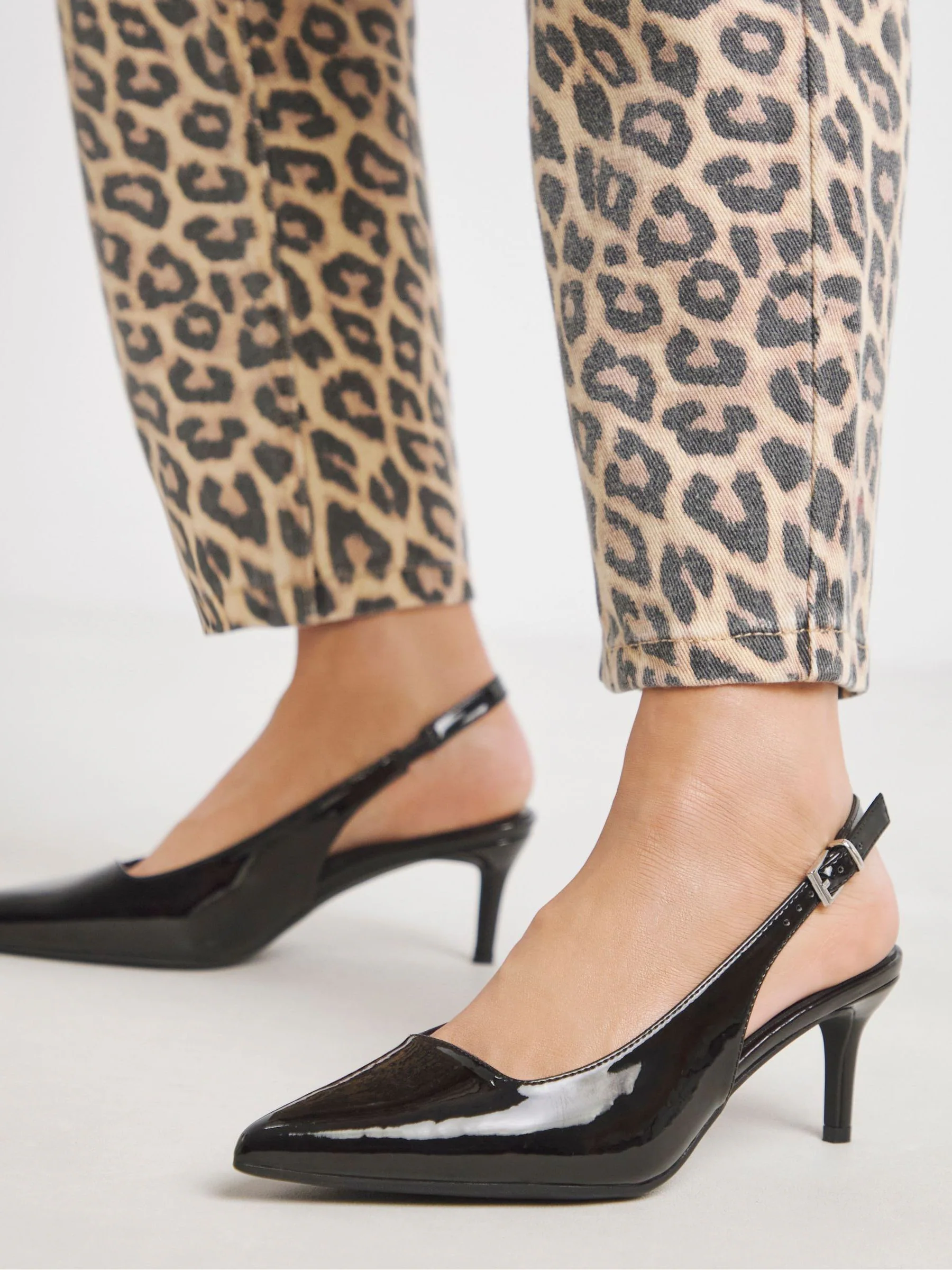 Zwart - Simply Be Slingback Court Shoes