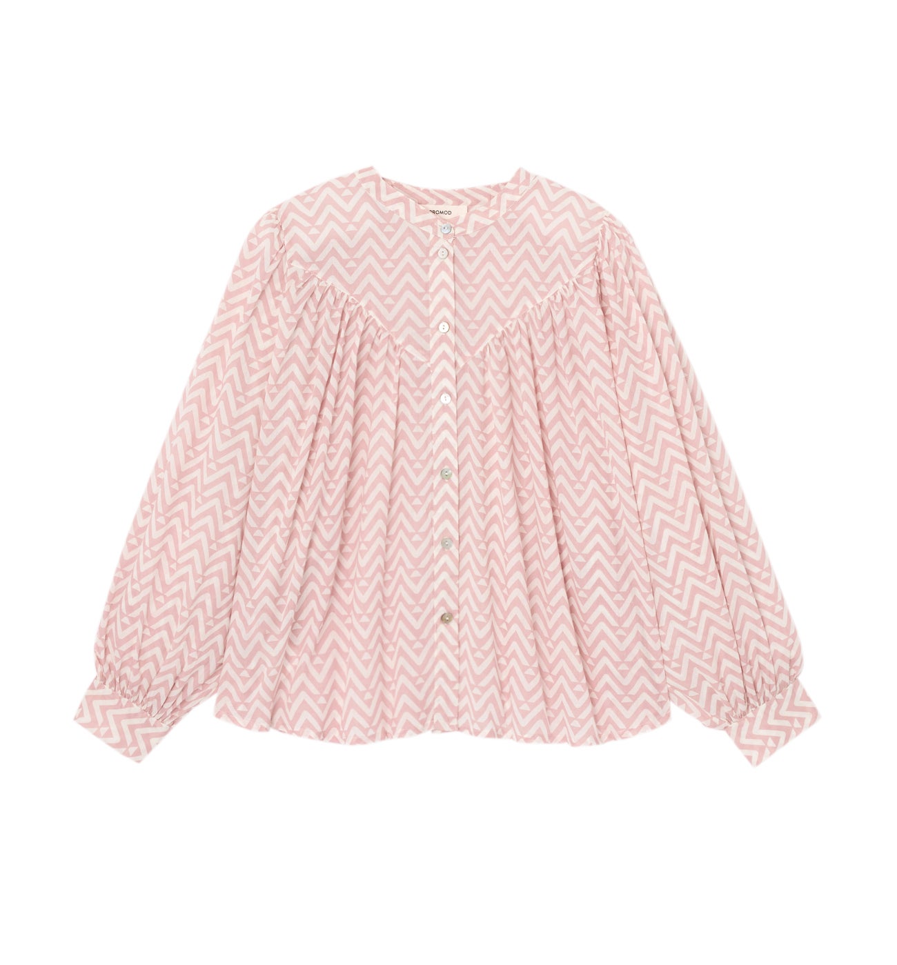 Chemise imprimée en cotonnade - Imprimé rose