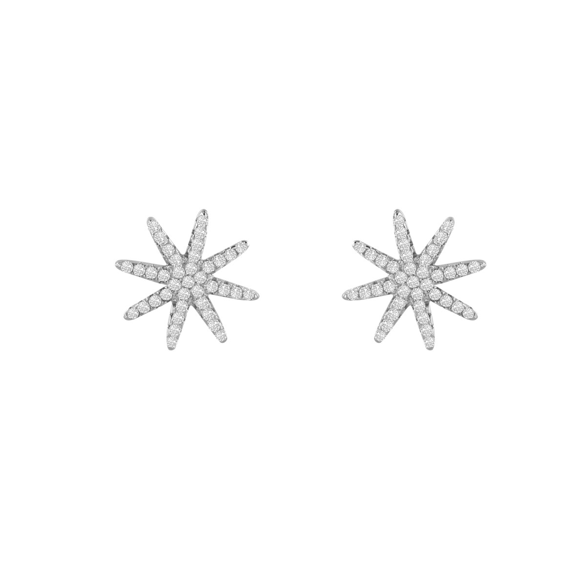 Boucles d'oreilles argent 925 et oxydes