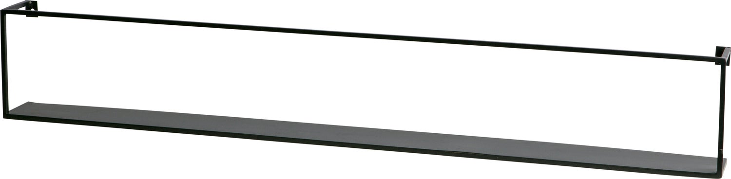 WOOOD wandplank Meert zwart 100 x 8 x 16 cm