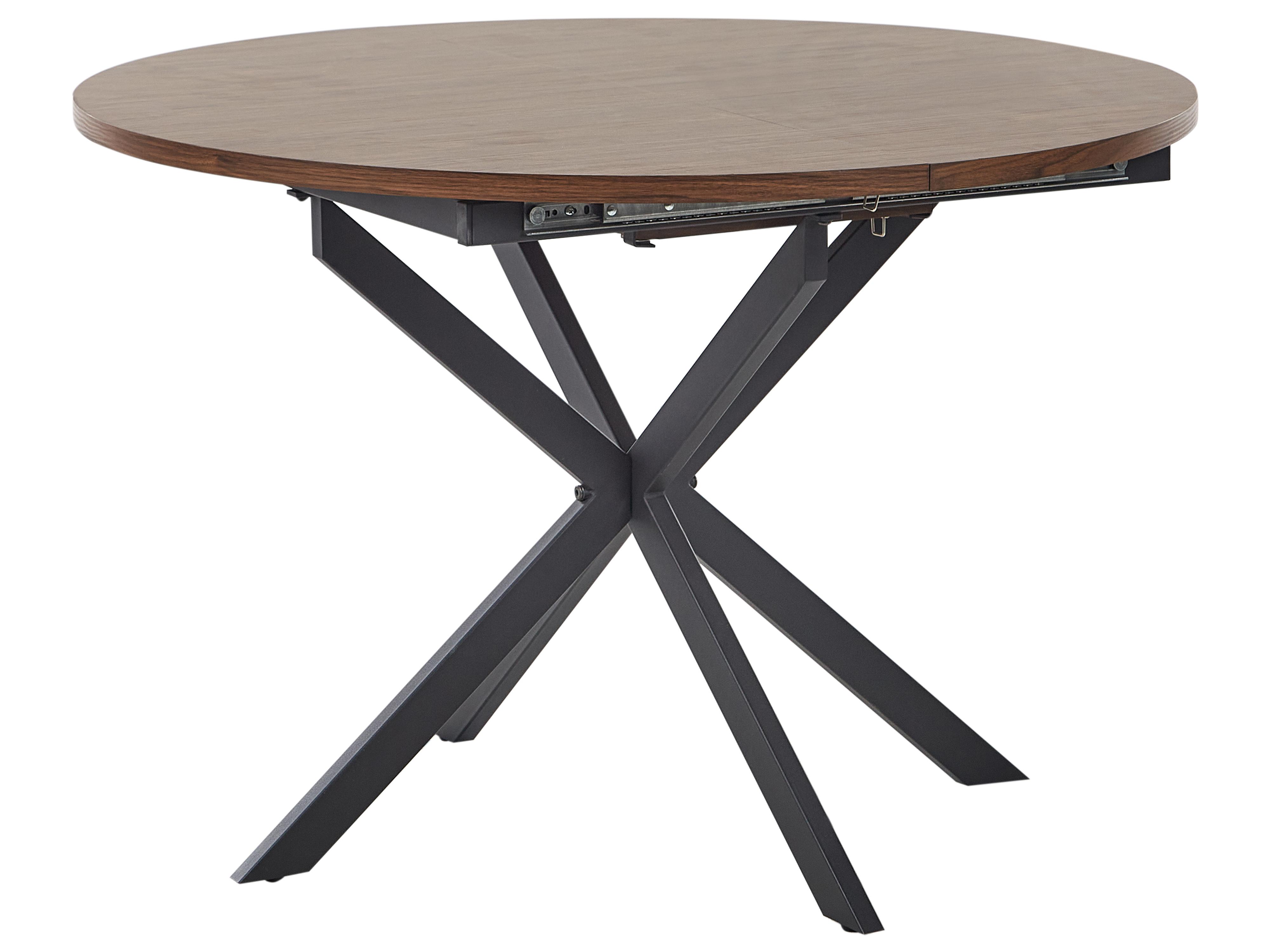 Eettafel uitschuifbaar FRIONA Donkerbruin 110 cm 110/140 cm