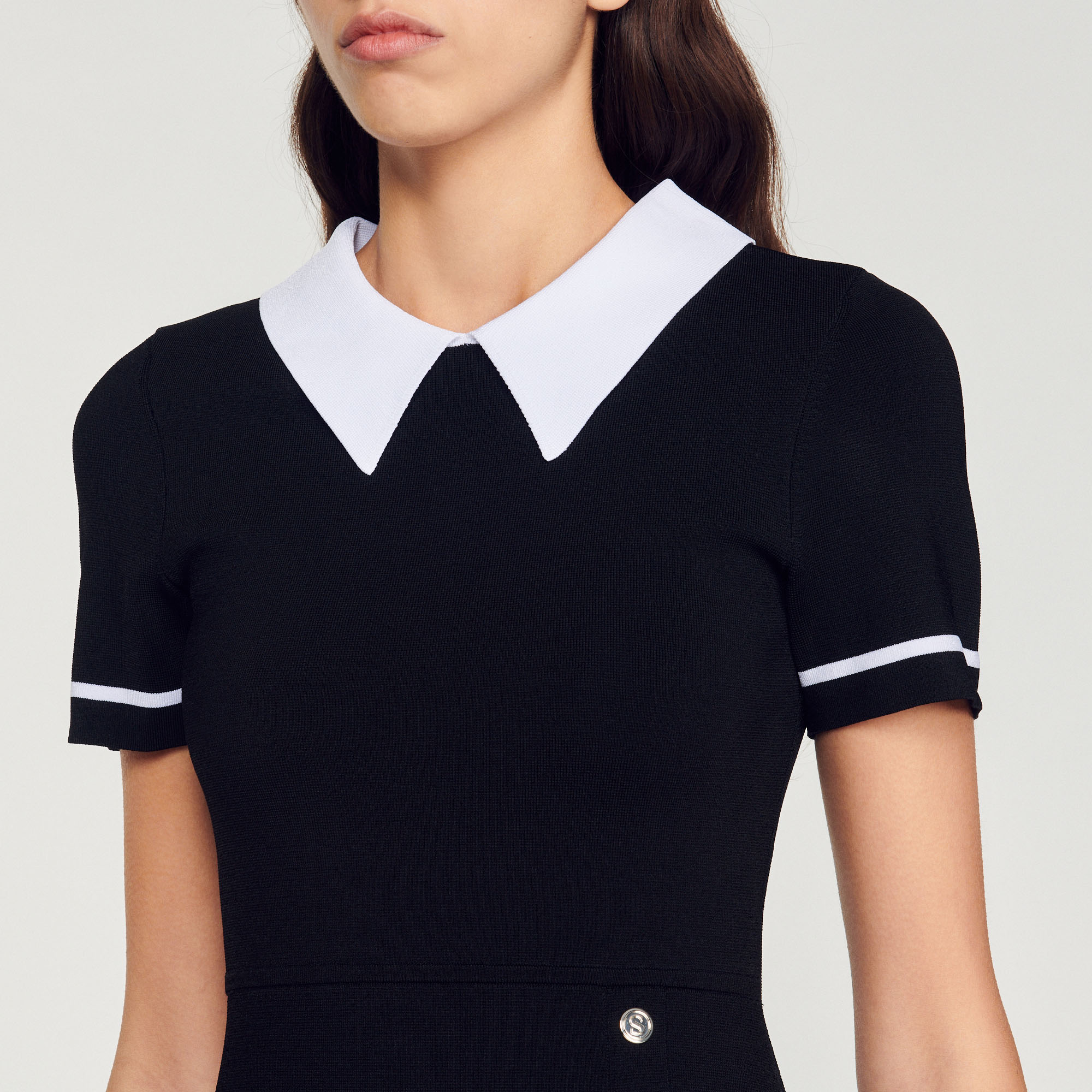Robe courte en maille