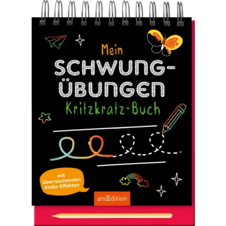 ars Edition Mein Schwungübungen-Kritzkratz-Buch
