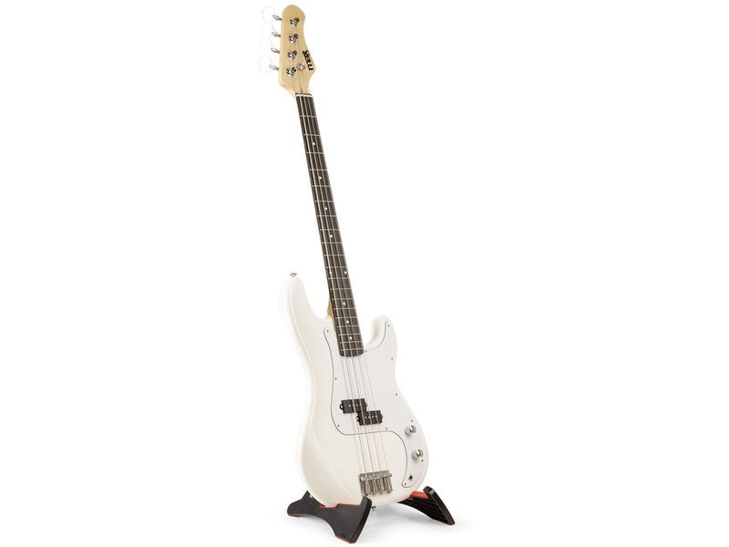 MAX E-Bass GigKit Weiss Bass Gitarrenset