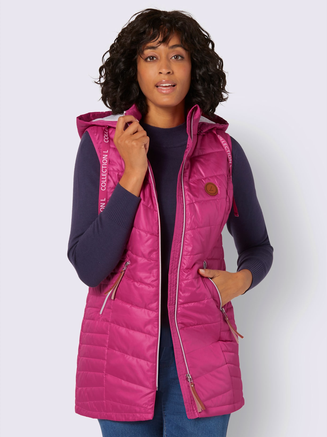 Gilet matelassé long coupe longue tendance