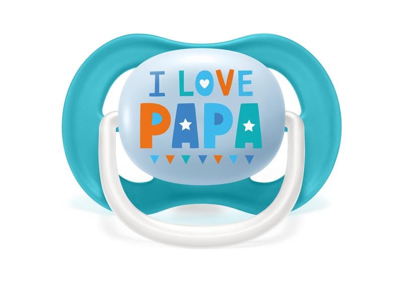 PHILIPS AVENT Nuggi Ultra Air Happy Papa & Boat 6-18 Mt. Leichter und atmungsaktiver Schnuller