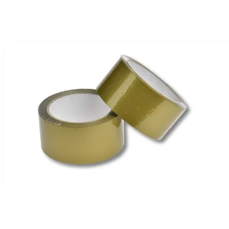 DM Folien 4x Packband / Paketklebeband / 66m X 50mm / leise abrollend / Farbe: gold