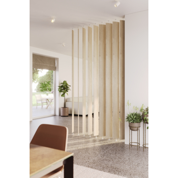 Roomdivider lamel ellips eiken 18x240 cm 1 stuk