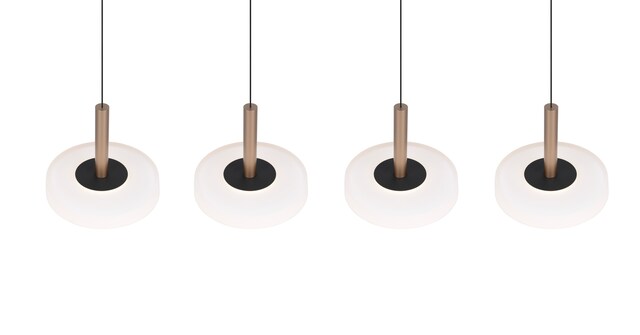 TRIO LED Balkenpendel CELESTE 4-flg coffee /weiß