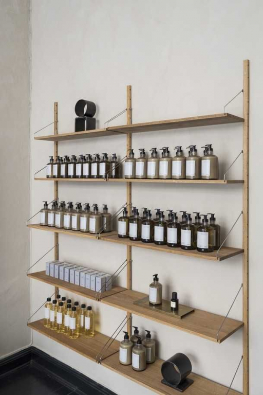 Frama Shelf Library H1852 Double wandkast dark stained