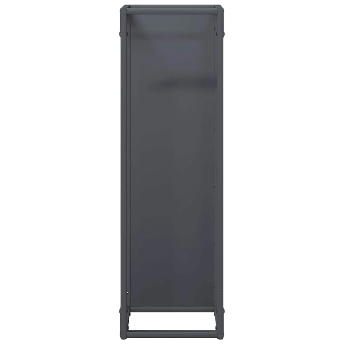 vidaXL Portant de bois chauffage anthracite 25x25x80 cm