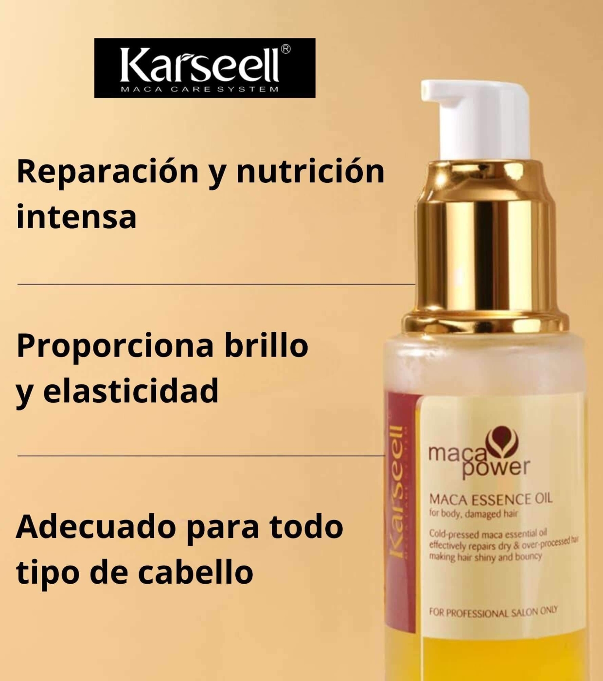Karseell - *Maca Power* - Sérum capilar com óleo de argan