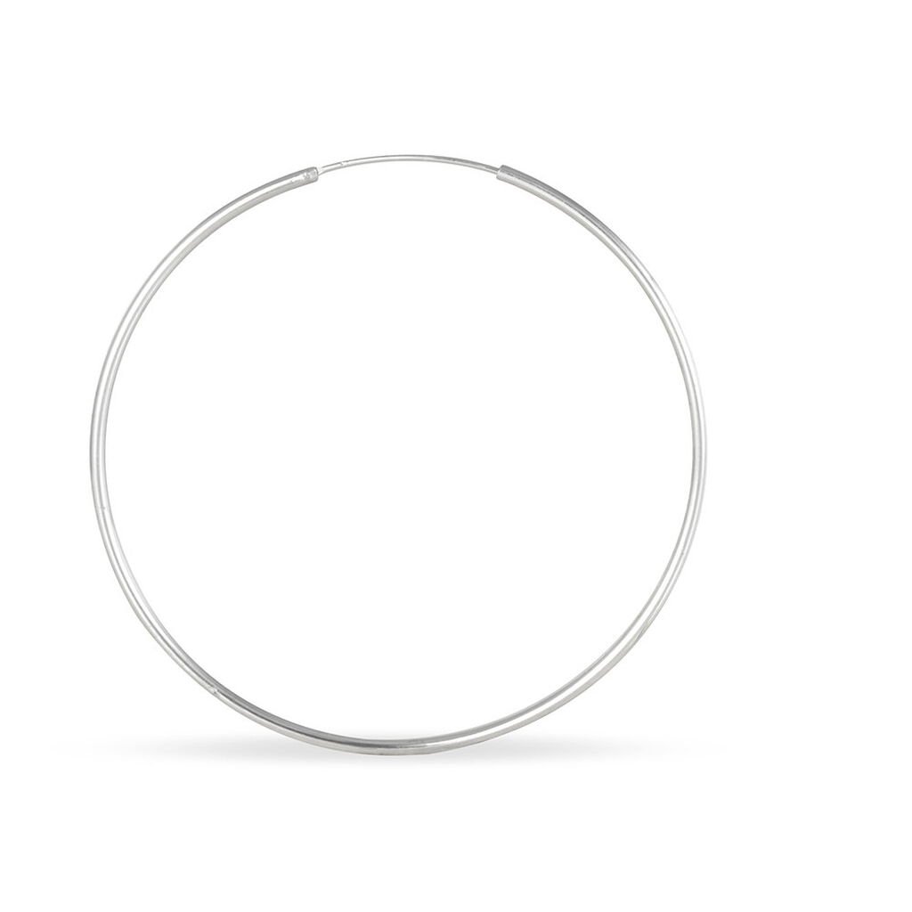 Créoles Argent Blanc Olympia