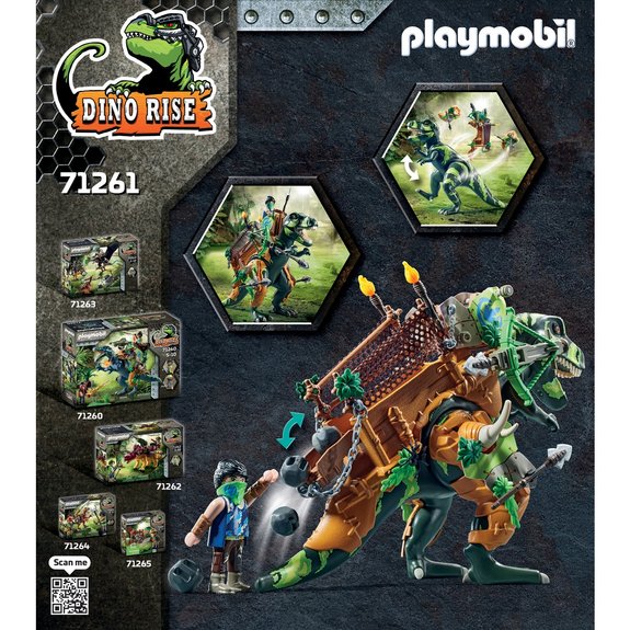 Tyrannosaure et soldat Playmobil Dino Rise 71261