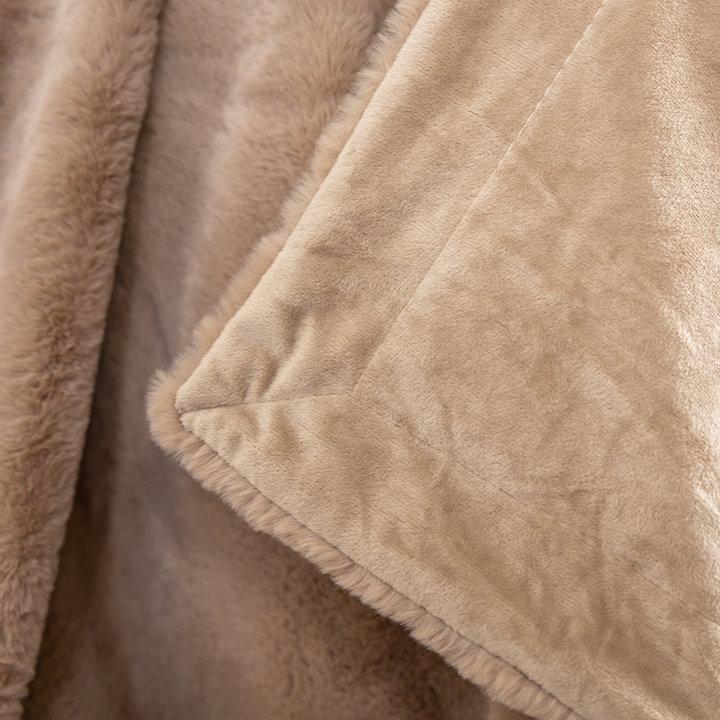 Wasbaar plaid - Otis Taupe | Comfortabel zacht en warm!