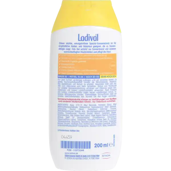 Kinder Sonnengel allergische Haut LSF 50+
