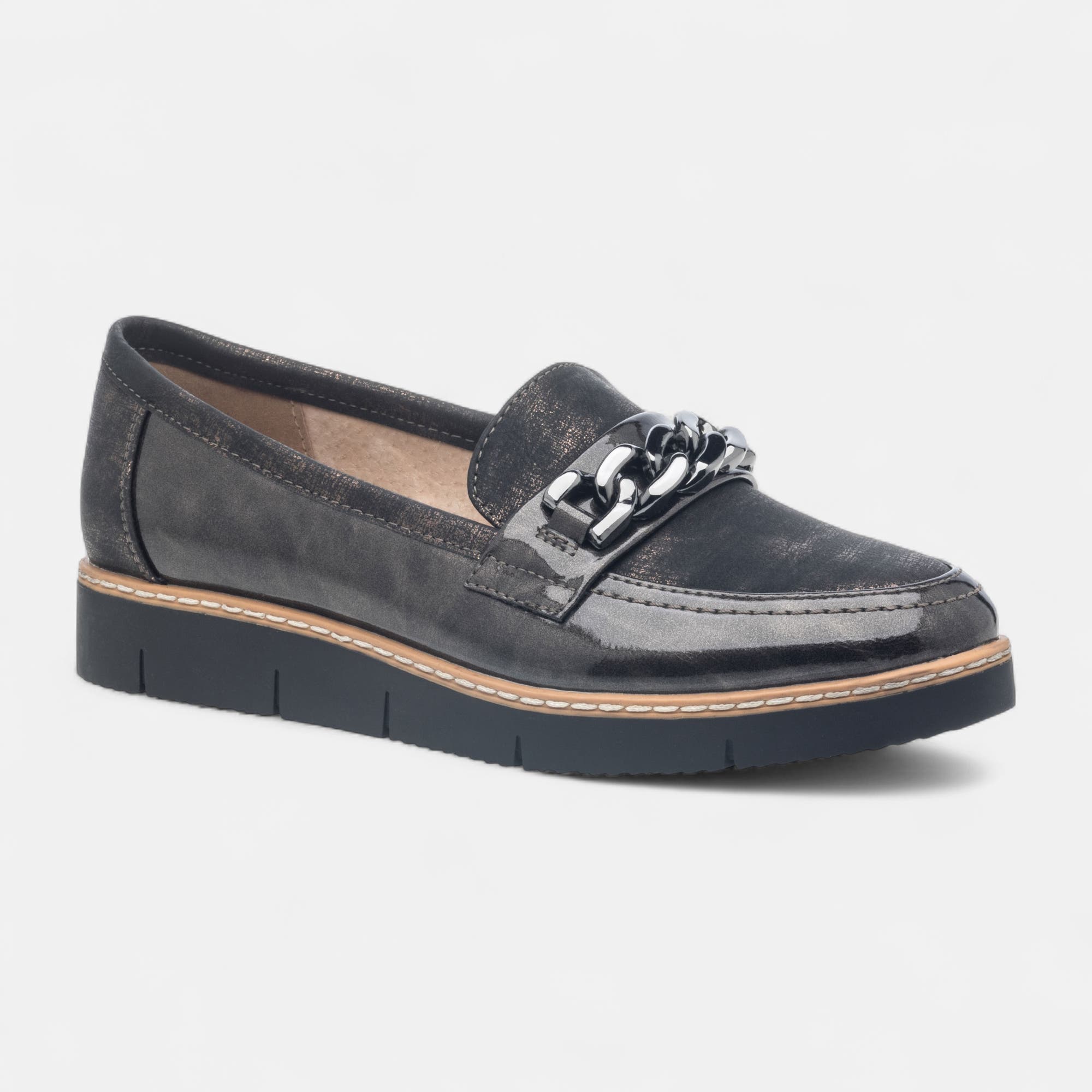 Mocassins Femme bronze