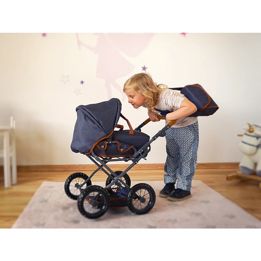 knorr toys® Puppenwagen Ruby - dark blue blau