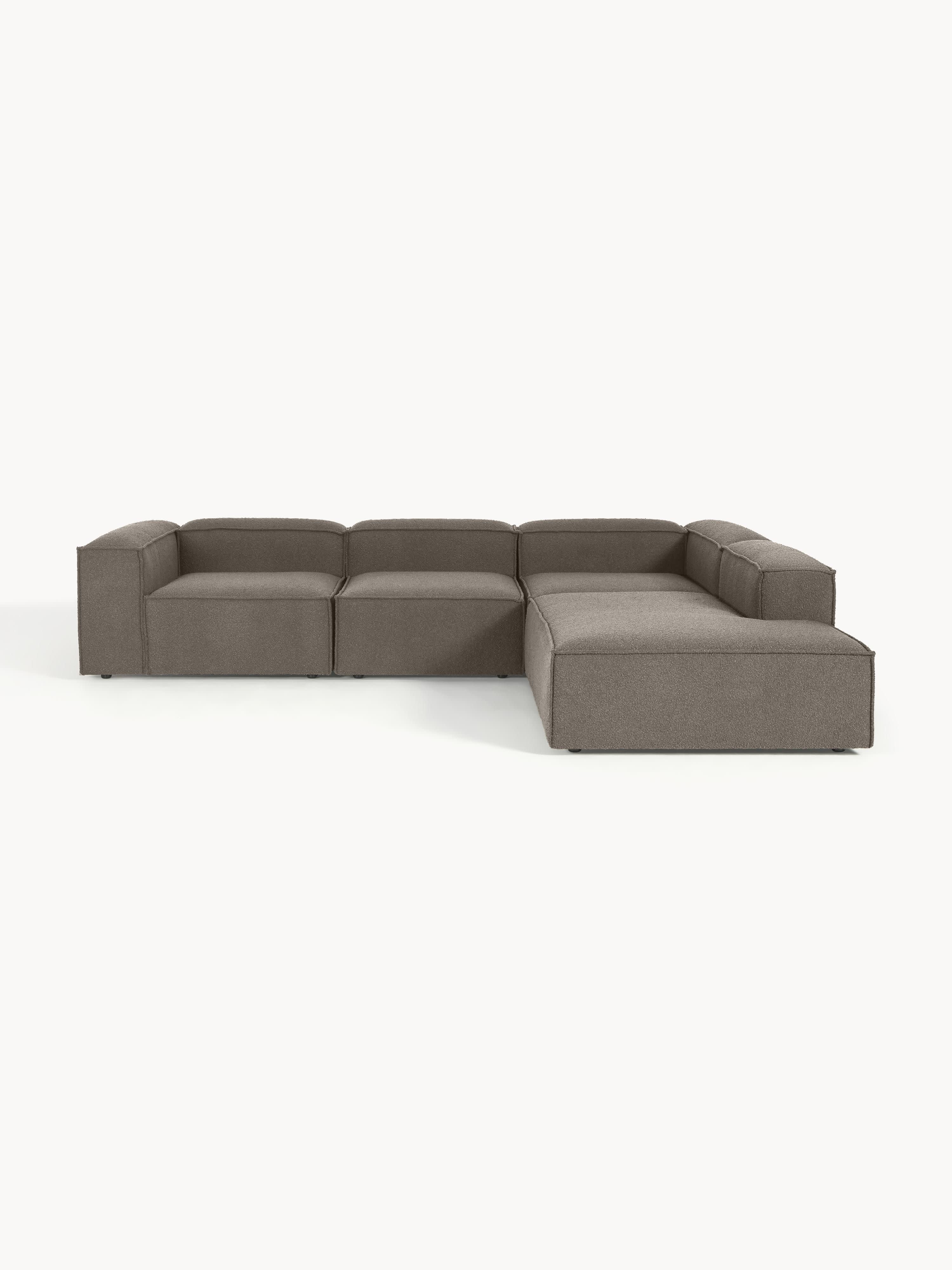 Bouclé modulaire XL hoekbank Lennon (4-zits)