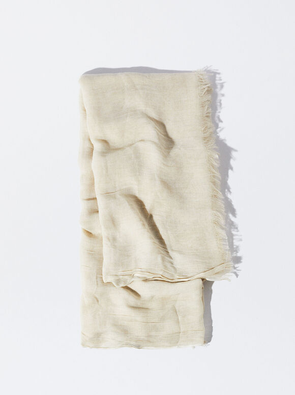 Pashmina desfiada - Crua